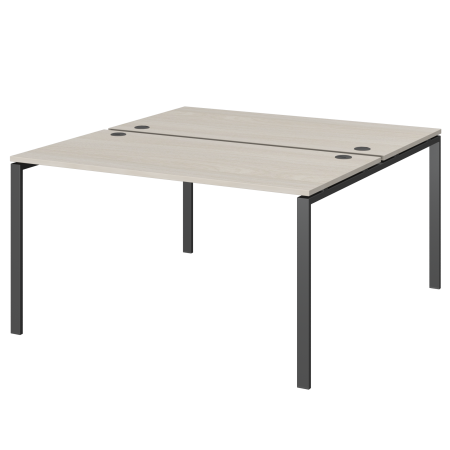 Бенч двойной на 2 рабочих места Арго-М АМБ-005 1800x1496x760 (Ясень шимо/Антрацит)