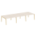 Рабочая станция на деревянных опорах Onix Wood OW.D.RS-6.3.7 4140x1475x750 (Тиквуд Светлый/Дуб Темный)