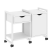 Тумба на колесных опорах наборная VR.L-TN-3.K 970x460x767 (Тиквуд Темный/Белый металл)