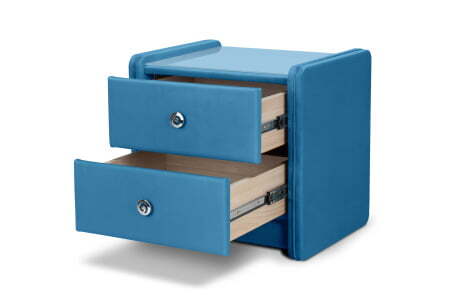 Тумба для спальни Lion (540x440x520) Голубой (Голубой)