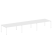 Переговорный стол 3 столешницы Metal System Style БП.ПРГ-3.5 5400x1235x750 (Дуб Наварра/Серый металл)