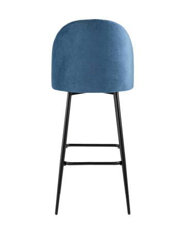 Стул барный Марсель велюр пыльно-синий (Стул барный Марсель синий)