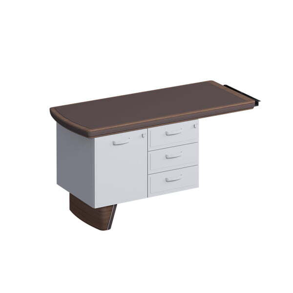 Приставка боковая для опорной тумбы, кожа ISixty C130AL 1300x600x740 (Кожа коричневая)