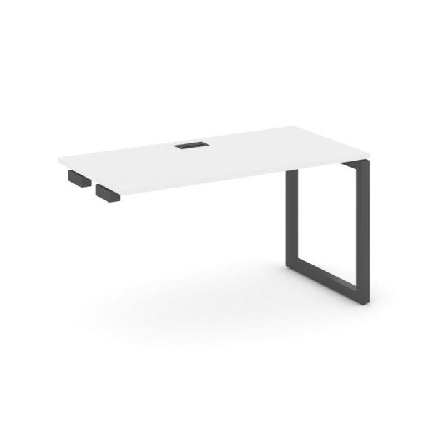 Стол-приставка к опорным элементам SN-5O.OPRS-024 (1580х800х750) (Белый/Металл Антрацит)