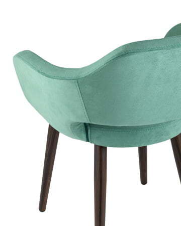 Стул с подлокотниками Саймон велюр морской (Стул Саймон морской)