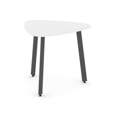 Стол переговорный SN-6.SPRG-70.3 (900х900х750) (Белый/Металл Антрацит)