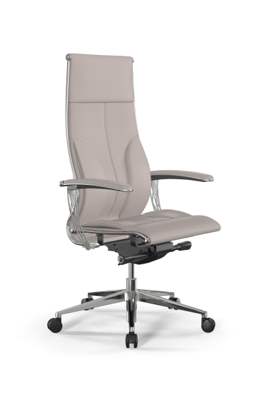 Кресло для руководителя Метта Samurai L1-10U - Infinity /Kc06/Nc06/U0mL-4c3(M26.B32.G25.W03) (Светло-бежевый)
