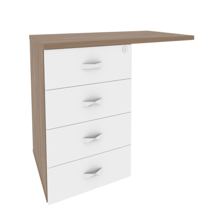 Тумба приставная универсальная л/пр Onix O.TPU-4 842x460x750 (Дуб Аризона)