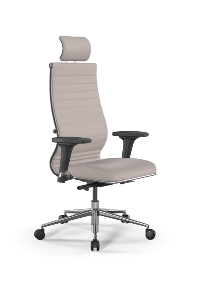 Кресло для руководителя Метта SynchroSit 10 B2-161D - Extra /Km02/Wm12/D02P/H3mL-2D(M24.B23.G18.W03) (Светло-бежевый)