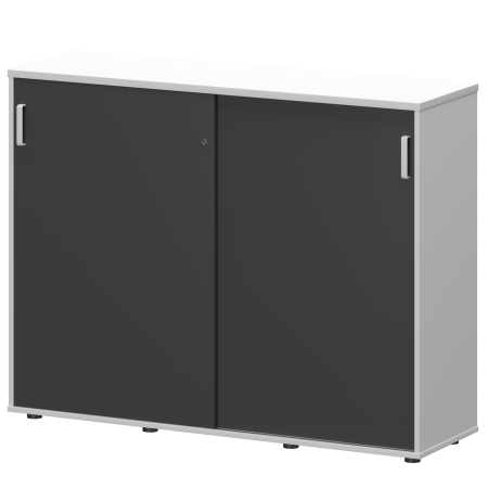 Тумба-купе Смарт СМТ-15.11К Тип1 1496x444x1175 (Белый/Графит)