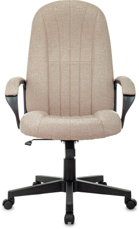 Кресло руководителя T-898 бежевый 38-402 крестов. пластик (Бежевый)