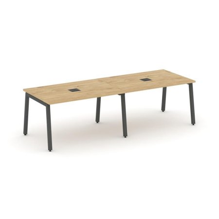 Стол переговорный SN-5A.SPRG-014 (3160х980х750) (Тиквуд Светлый/Металл Антрацит)