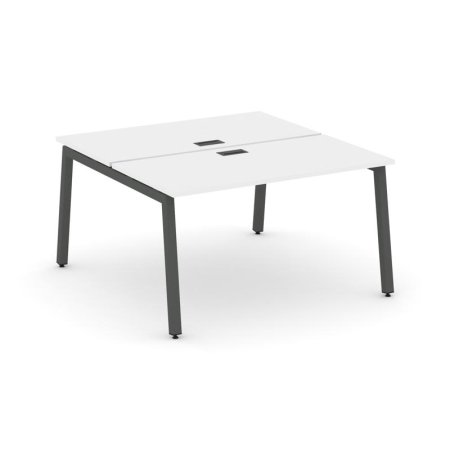 Рабочая станция 2-х сторонняя SN-5A.DRS-011 (980х1432х750) (Белый/Металл Антрацит)