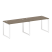 Рабочая станция Metal System Style БО.СМ-2.2 2400x720x750 (Дуб Наварра/Серый металл)
