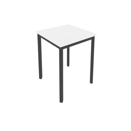 Стол письменный на металлокаркасе Slim С.СП-1.1 600x600x750 (Белый/Антрацит металл)