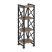 Стеллаж на колесных опорах-4 полки VR.L-MST.K-4.4 400x400x1334 (Тиквуд Темный/Белый металл)