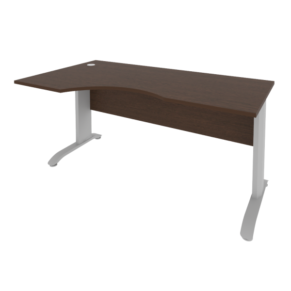 Стол криволинейный левый Riva ПЛ.СА-1 Л 1600x900x750 (Венге/Металлик)