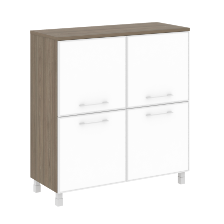 Стеллаж квадратный LT.SD1.2R 1094x450x1168 White (Вяз Благородный)