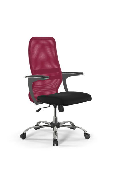 Кресло для руководителя Метта Sit 8 B2-8U - X1+UMF(X1) /Uh00/Wh00/U1mL-b(M09.B21.G20.W01) (Красный | Черный)