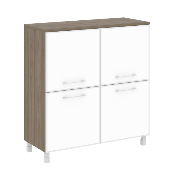 Стеллаж квадратный LT.SD1.2R 1094x450x1168 White (Вяз Благородный)