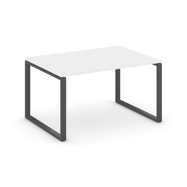 Стол переговорный SN-6O.SPRG-002.3 (1180х980х750) (Белый/Металл Антрацит)