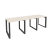 Рабочая станция на О-образном м/к Onix O.MO-RS-3.0.7 2340x720x750 (Тиквуд Темный/Белый Металл)