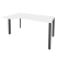Стол эргономичный левый на П-образном м/к Onix O.MP-SA-1L 1580x980x750 (Тиквуд Темный/Белый Металл)