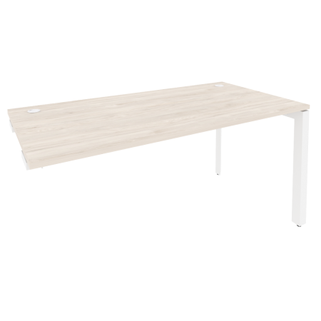 Стол-приставка на П-образном м/к к опорным элементам Onix O.MP-SPR-4.8 1580x800x750 (Денвер Светлый/Белый Металл)