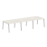 Стол для переговоров (3 столешницы) на А-образном м/к Metal System Style БА.ПРГ-3.2 3600x1235x750 (Дуб наварра/Серый металл)