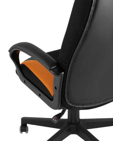Кресло игровое TopChairs ST-CYBER 9 черный/оранжевый (Геймерское кресло ST-CYBER 9 оранжевый)