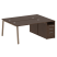 Рабочая станция с тумбой на А-образном м/к Metal System Style БА.РС-СТП-2.3 1812x1475x750 (Дуб наварра/Серый металл)